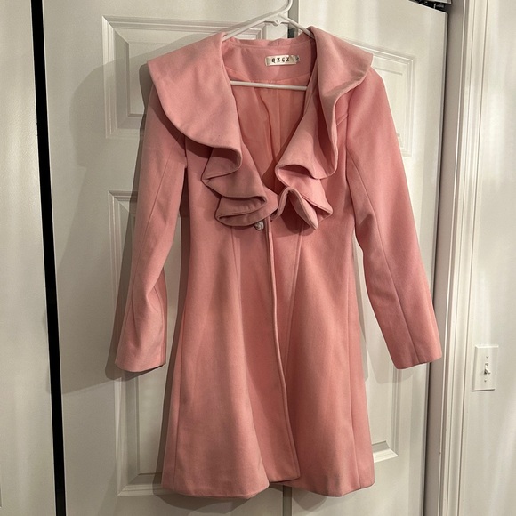 Pink Ruffled Coat - Picture 1 of 6